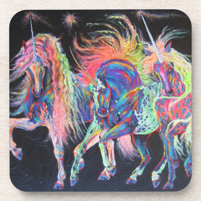 Carnivale Unicorns Coasters (Front)