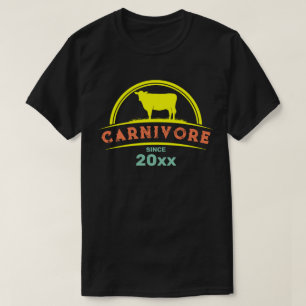 Carnivore Since Year Customisable T-Shirt