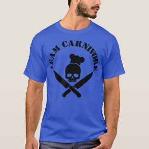 carnivores skull knifes bbq humour butcher smoking T-Shirt