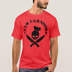 carnivores skull knifes bbq humour butcher smoking T-Shirt