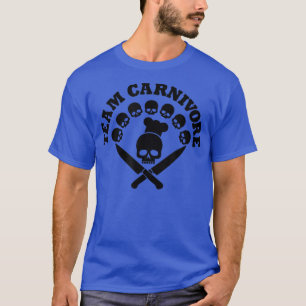 carnivores skull knifes bbq humour butcher smoking T-Shirt