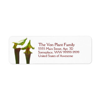 Carnivorous Pitcher Plants Return Address Label