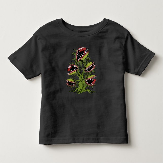 Carnivorous Plant Gifts Monster Venus Fly Trap Toddler T-Shirt (Front)