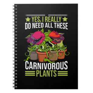 Carnivorous Plants Gift Men Sarracenia Venus Fly Notebook