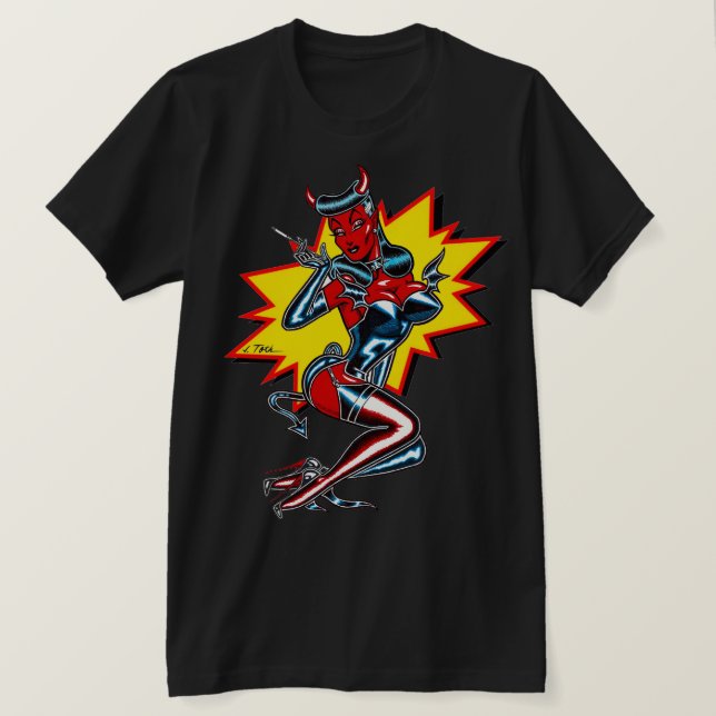 Carnivorous™/Slinky She-Devil T-Shirt (Design Front)