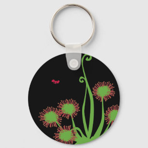 Carnivorous Sundew Plant Key Ring