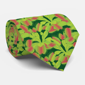 Carnivorous Venus Flytrap Pattern Tie