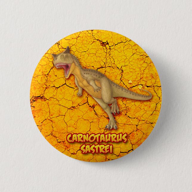 Carnotaurus Sastrei 6 Cm Round Badge (Front)