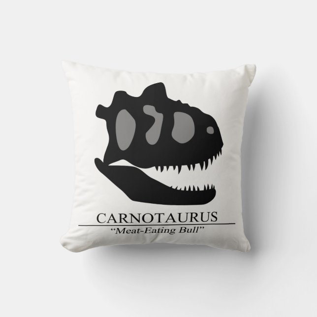 Carnotaurus Skull Cushion (Front)