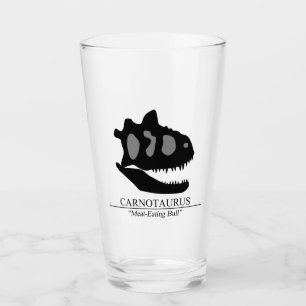 Carnotaurus Skull Glass