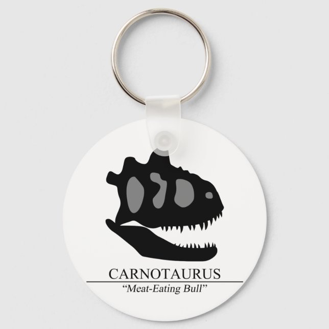 Carnotaurus Skull Key Ring (Front)