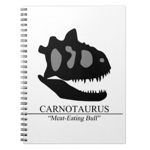 Carnotaurus Skull Notebook