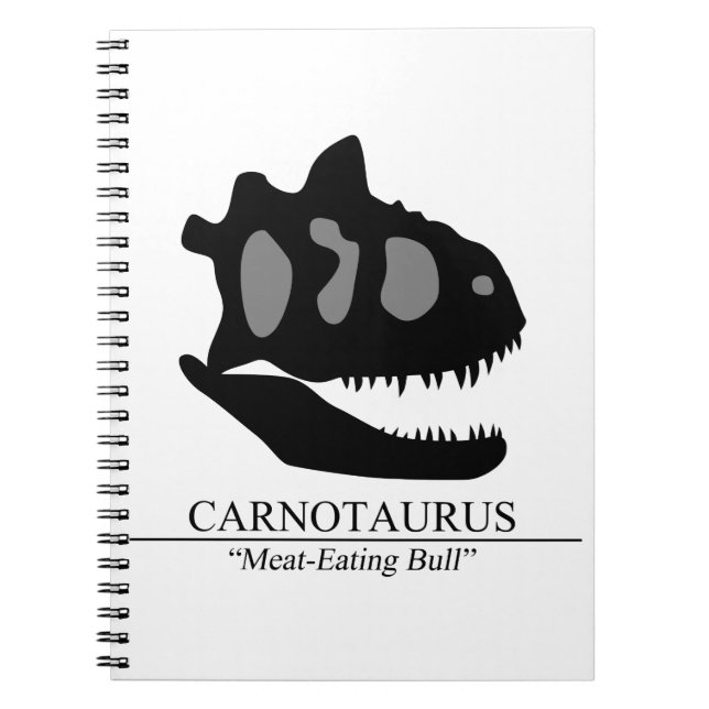 Carnotaurus Skull Notebook (Front)