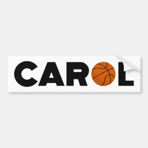 Carol Basketball Bumper Sticker