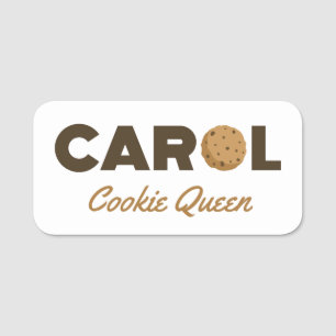 Carol cookie queen name tag
