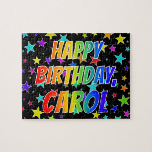 "CAROL" First Name, Fun "HAPPY BIRTHDAY" Jigsaw Puzzle