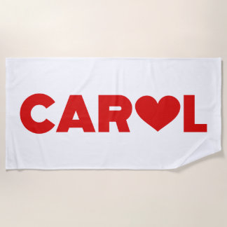Carol Love Beach Towel