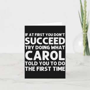 Carol Name D Birthday Funny Christmas J Card