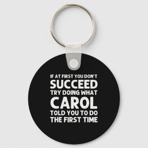 Carol Name D Birthday Funny Christmas J Key Ring