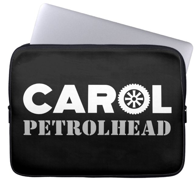 Carol Petrol Head Laptop Sleeve (Front)