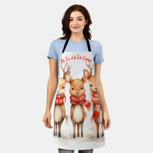 Carol Reindeers Apron
