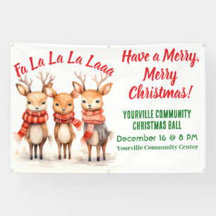 Carol Reindeers Banner