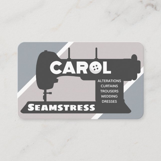 Carol Seamstress Business Card (Front)