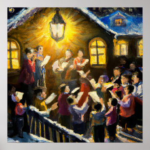 Carol Singers - Canvas Art Print