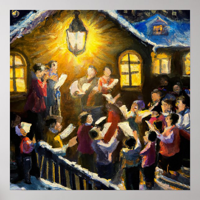 Carol Singers - Canvas Art Print (Front)