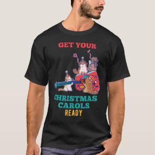 Carol singing cats guitar T-Shirt