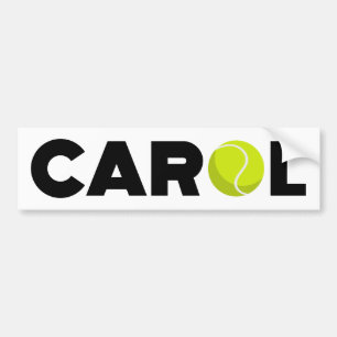 Carol Tennis Bumper Sticker