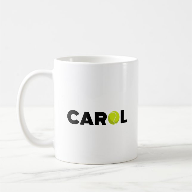 Carol Tennis Coffee Mug (Left)