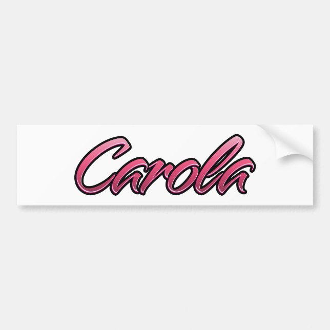 Carola faded pink Aufkleber Sticker (Front)