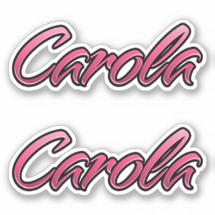 Carola faded pink Aufkleber Sticker Stickerset