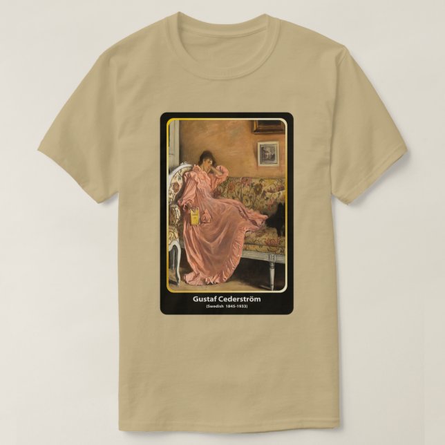 Carola Sitting on the Sofa 1899 al AR T-Shirt (Design Front)