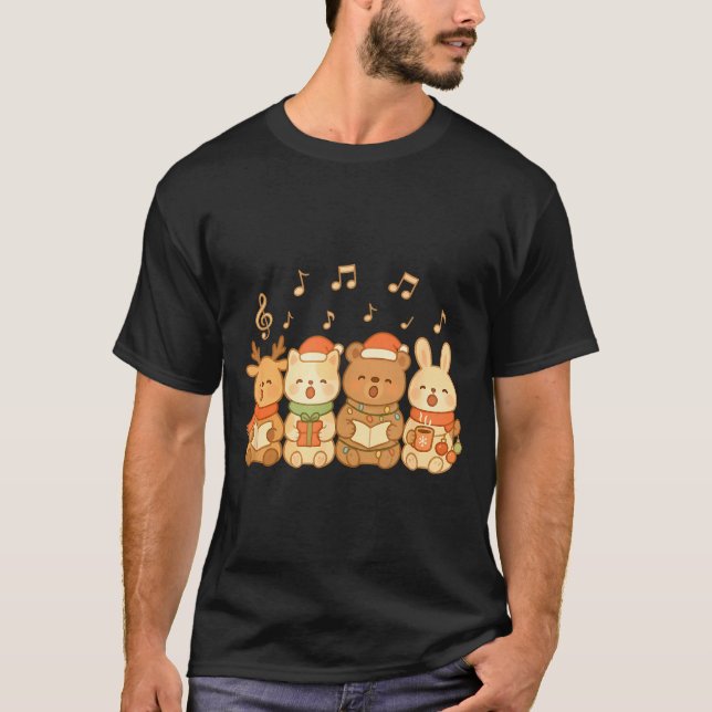 Carolers Kids Boys Girls Christmas Carolers  T-Shirt (Front)