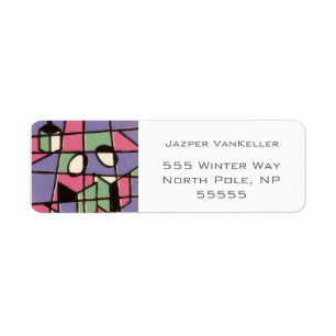 Carolers Return Address Label