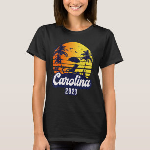 Carolina 2023 Sunset Beach Retro T-Shirt