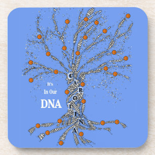 Carolina Basketball in in our DNA Coaster