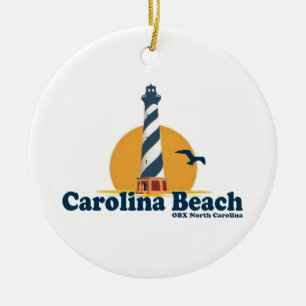 Carolina Beach. Ceramic Ornament