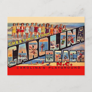 Carolina Beach Greeting Postcard