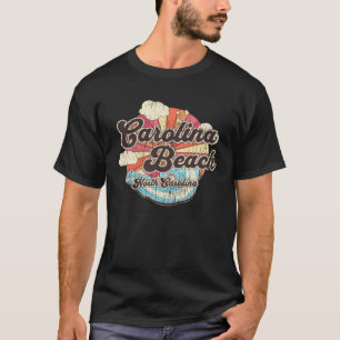Carolina Beach NC Summertime Vacationing Waves T-Shirt