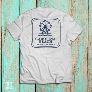 Carolina Beach North Carolina Ferris Wheel and Sea T-Shirt