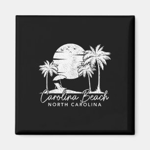 Carolina Beach North Carolina Nc Vintage Sunset Su Magnet