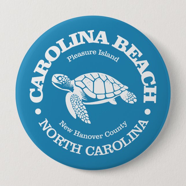 Carolina Beach (sea turtle) 10 Cm Round Badge (Front)