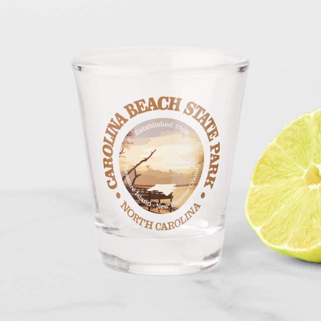 Carolina Beach SP Shot Glass (Front)