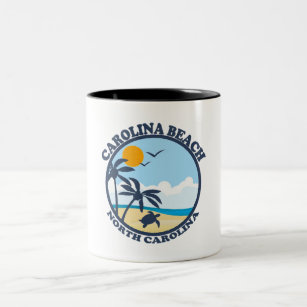Carolina Beach. Two-Tone Coffee Mug