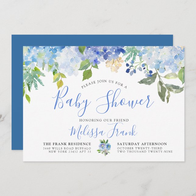 Carolina Bloom | Baby Shower Invitation (Front/Back)