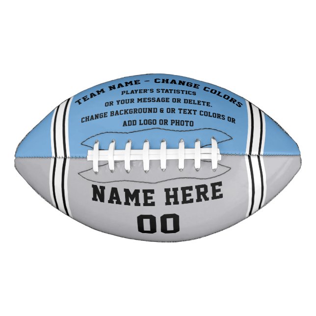 Carolina Blue Football, Custom Made Football (Front)