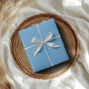 Carolina Blue Solid Colour   Classic   Elegant Wrapping Paper
